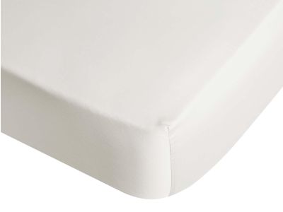 Cearceaf de pat cu elastic Descamps Unis Satin 180x200cm, Crem