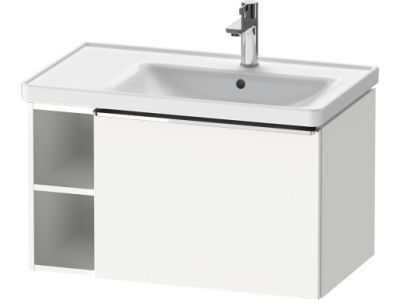 Dulap baza Duravit D-Neo 784x440mm, un sertar si raft stanga, alb mat decor