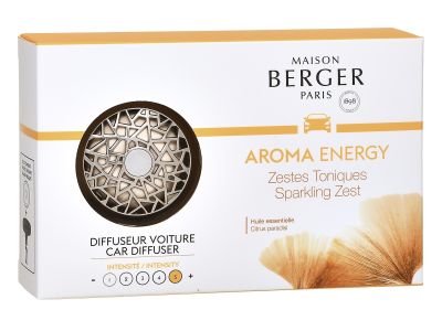 Set odorizant masina Maison Berger Aroma Energy Zestes toniques + rezerva ceramica