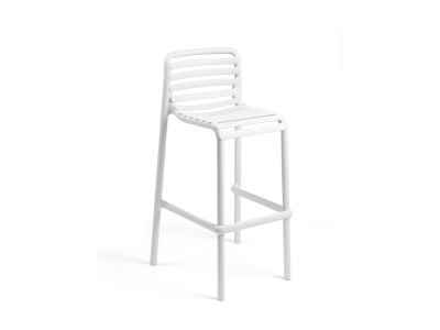 Scaun inalt exterior Nardi Doga Stool, h75cm, alb