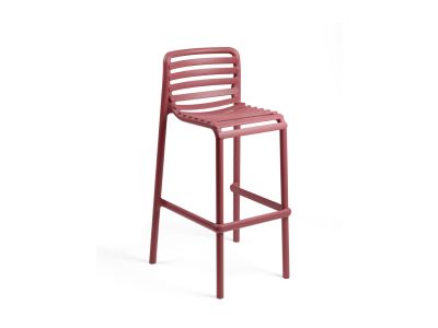 Scaun inalt exterior Nardi Doga Stool, h75cm, marsala