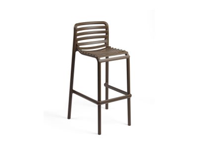 Scaun inalt exterior Nardi Doga Stool, h75cm, maro tabacco