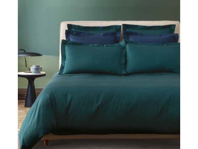 Cearceaf de pat cu elastic Descamps Sublime 160x200cm, Sycomore