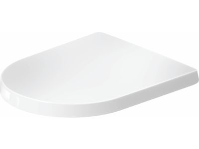 Capac wc Duravit Balcoon cu inchidere lenta, balamale inox, alb
