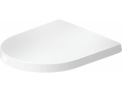 Capac wc Duravit Balcoon Compact, balamale inox, alb