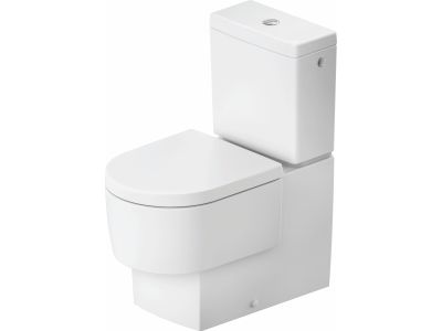 Vas wc pe pardoseala Duravit Balcoon Rimless 37x65cm, back-to-wall, DuraShield, alb mat