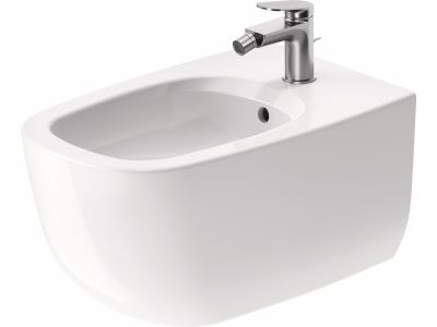 Bideu suspendat Duravit Aurena,  57x36.5cm, HygieneGlaze Plus, alb