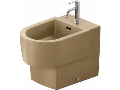 Bideu Duravit Balcoon 37x57cm, ventil pop-up cu capac ceramic, DuraShield, terra mat