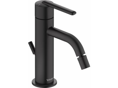 Baterie bideu Duravit Balcoon, ventil pop-up, negru mat