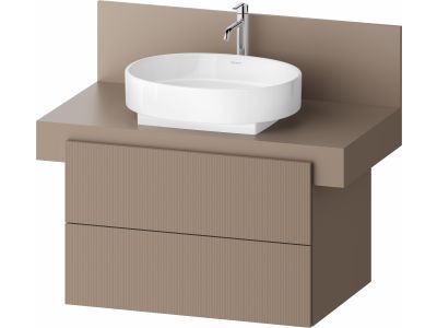 Dulap baza Duravit Balcoon 80x57cm, doua sertare cu inchidere lenta, umbra mat