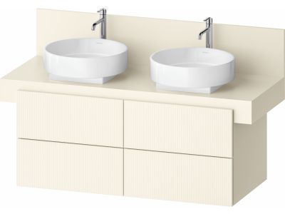 Dulap baza Duravit Balcoon 120x57cm, patru sertare cu inchidere lenta, ivory mat