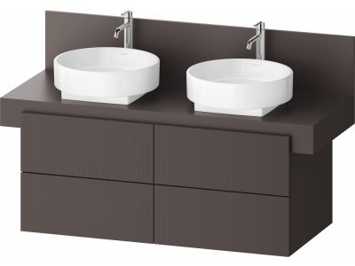 Dulap baza Duravit Balcoon 120x57cm, patru sertare cu inchidere lenta, maro mat