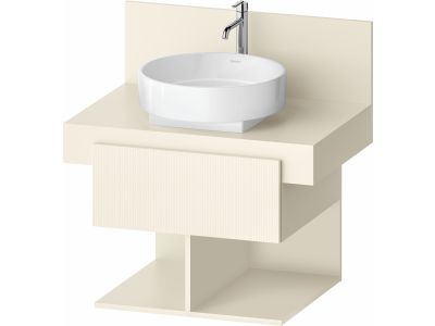 Dulap baza Duravit Balcoon 60x57cm, un sertar cu inchidere lenta, ivory mat
