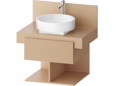 Dulap baza Duravit Balcoon 60x57cm, un sertar cu inchidere lenta, terraccino mat