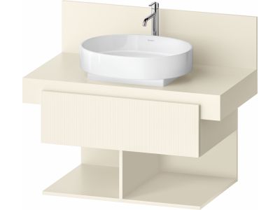 Dulap baza Duravit Balcoon 80x57cm, un sertar cu inchidere lenta, ivory mat
