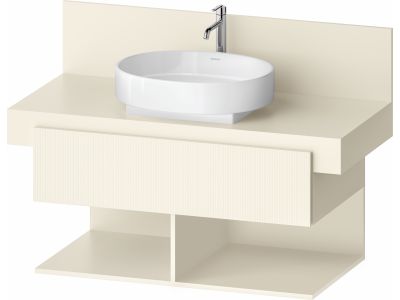 Dulap baza Duravit Balcoon 100x57cm, un sertar cu inchidere lenta, ivory mat