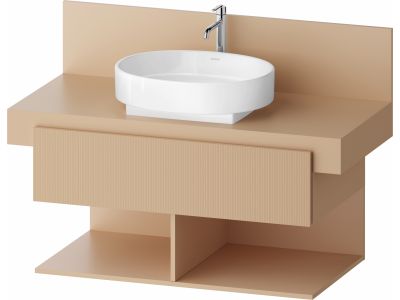 Dulap baza Duravit Balcoon 100x57cm, un sertar cu inchidere lenta, terraccino mat