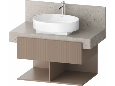 Dulap baza Duravit Balcoon 80x57cm pentru consola Mineral, un sertar cu inchidere lenta, umbra mat