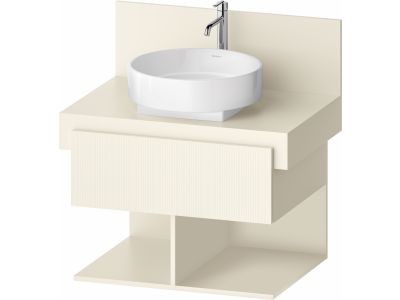 Dulap baza Duravit Balcoon 70x57cm, un sertar cu inchidere lenta, ivory mat