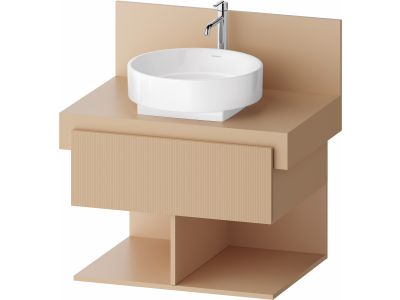 Dulap baza Duravit Balcoon 70x57cm, un sertar cu inchidere lenta, terraccino mat