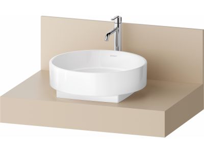 Consola pentru lavoar Duravit Balcoon Decor 80cm, cu un decupaj, sand beige mat