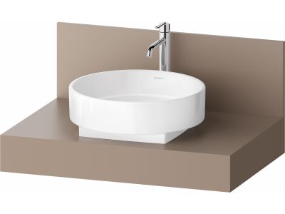 Consola pentru lavoar Duravit Balcoon Decor 80cm, cu un decupaj, umbra mat