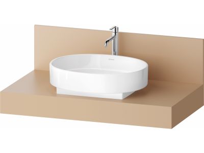 Consola pentru lavoar Duravit Balcoon Decor 100cm, cu un decupaj, terraccino mat