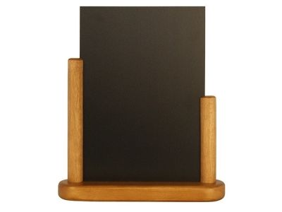 Tabla de scris Securit Elegant 23,3x20x6cm cu rama de lemn, teak