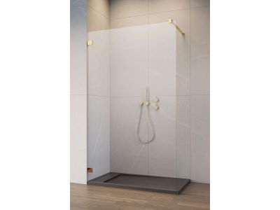 Cabina de dus tip Walk-in Radaway Essenza Pro 8 Gold 50 cm