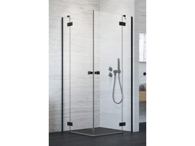 Usa de dus Radaway Essenza KDD Black 90cm, orientare dreapta, negru mat