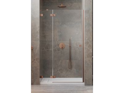 Usa de nisa batanta Radaway Essenza Pro DWJ 90cm deschidere stanga, cupru periat