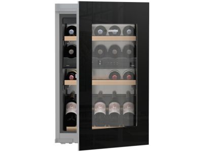 Vitrina de vinuri incorporabila Liebherr Vinidor EWTgb 1683, 33 sticle, Super Silent, usa sticla, clasa G, negru