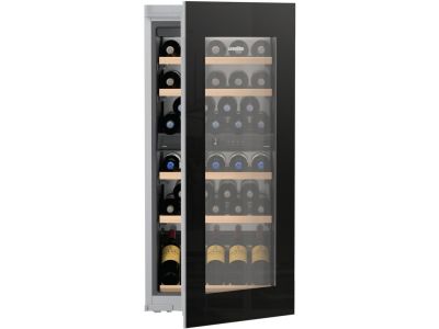Vitrina de vinuri incorporabila Liebherr Vinidor EWTgb 2383, 51 sticle, Super Silent, usa sticla, clasa G, negru