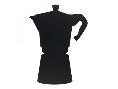 Tabla de scris autoadeziva Securit Silhouette Moka 39x29x0,3cm, include marker creta, negru