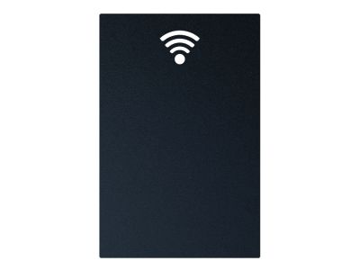 Tabla de scris autoadeziva Securit Silhouette WiFi 38x25x0,3cm, include marker creta, negru