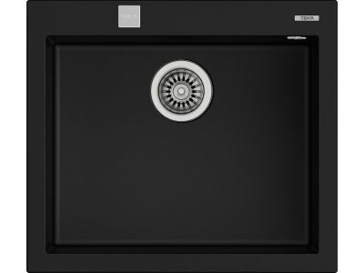 Chiuveta bucatarie Teka Forsquare 50.40 TG Q, 570 x 500mm, tegranit Black