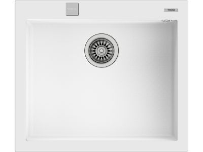 Chiuveta bucatarie Teka Forsquare 50.40 TG W, 570 x 500mm, tegranit White