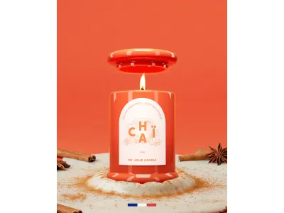 Lumanare parfumata My Jolie Candle Les Trendy 150g, Chai