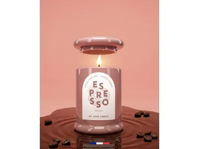 Lumanare parfumata My Jolie Candle Les Trendy 150g, Espresso