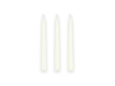 Lumanare My Jolie Candle Les Classiques Flambeau 22x290mm, Ivoire