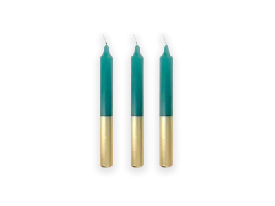 Lumanare My Jolie Candle Les Color Block Droite 22x200mm, Gold - Blue