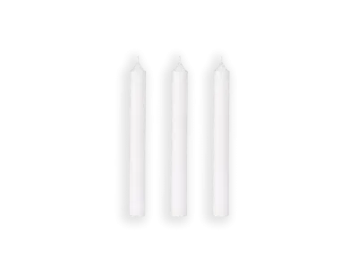 Lumanare My Jolie Candle Les Classiques Droite 22x200mm, White
