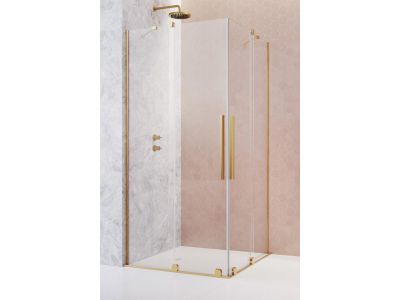 Usa de dus glisanta Radaway Furo Gold KDD 90cm, deschidere dreapta