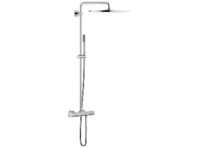 Coloana de dus Grohe RainShower System 400 cu baterie termostatata