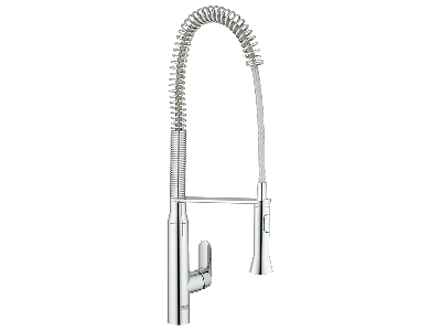 Baterie bucatarie Grohe K7 cu pipa flexibila Profi Spray, crom