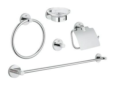 Set accesorii Grohe Essentials 5-in-1 crom