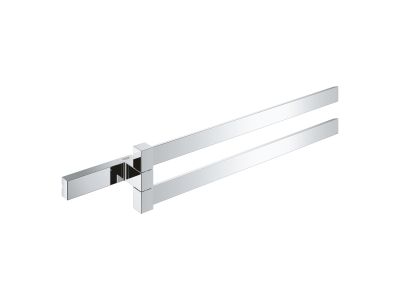 Suport prosop dublu Grohe Selection Cube 40cm, crom