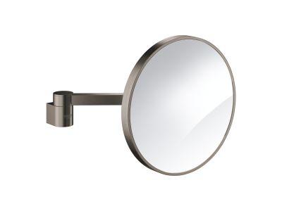 Oglinda cosmetica Grohe Selection de perete, 7x, brushed hard graphite
