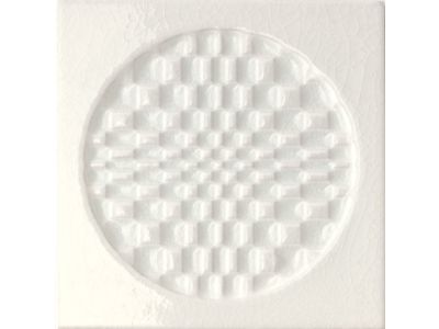Faianta Iris Citta di Faenza 15x15cm, 10mm, Bianco Decoro Glossy
