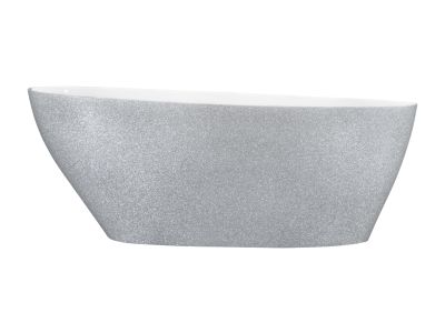 Cada freestanding Besco Goya Glam 160x70cm, argintiu